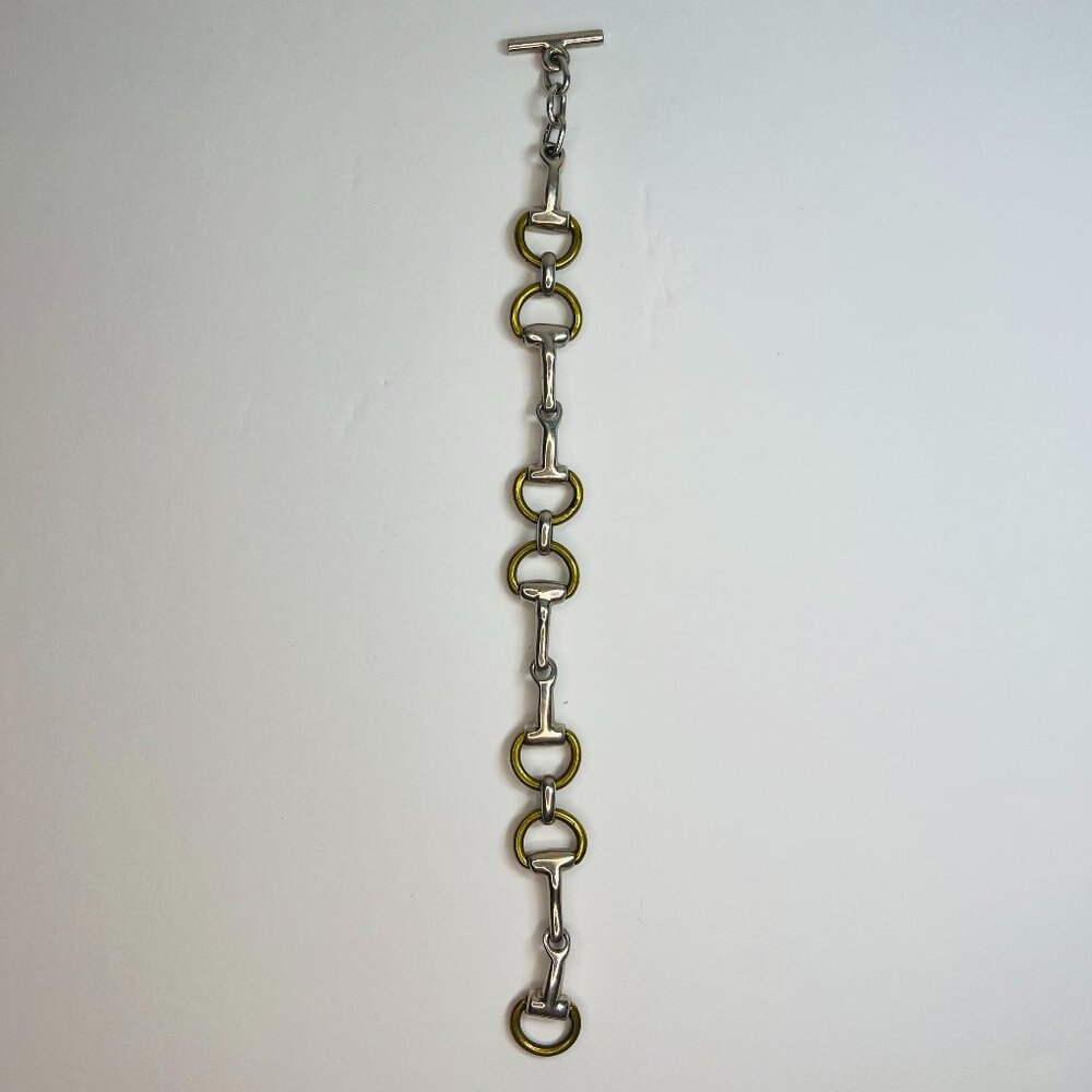 Silver and Gold Link Bracelet